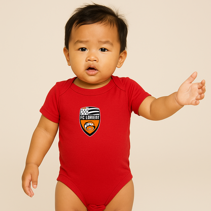 FC Lorient Soccer Logo Baby Romper Onesie