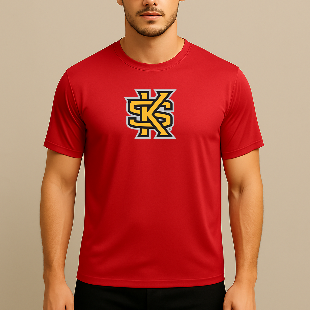 Men's Kennesaw State Owls Logo Polyester T-Shirt
