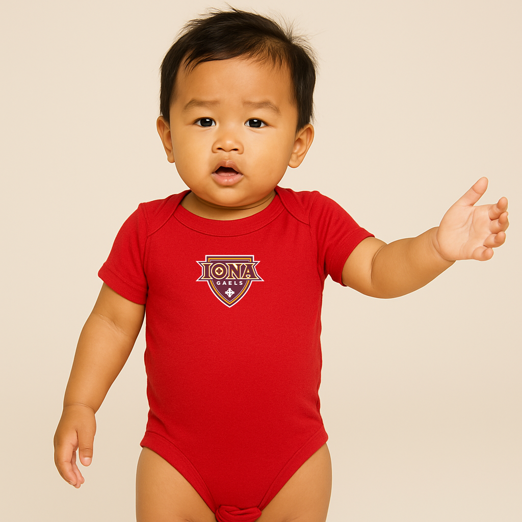Iona Gaels Logo Baby Romper Onesie