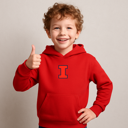 Youth Illinois Fighting Illini Logo Pullover Hoodie