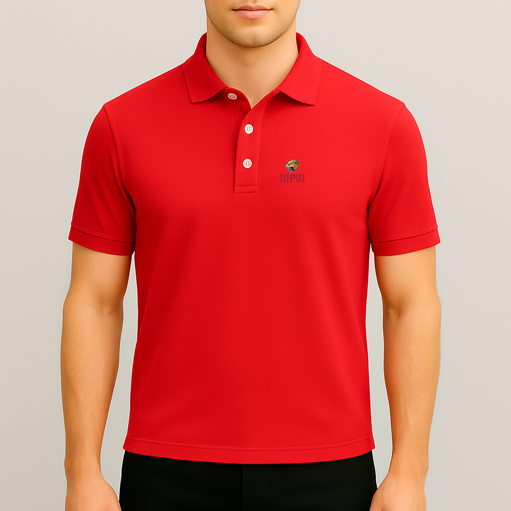 Men's IUPUI Jaguars Logo Dry Blend Polo