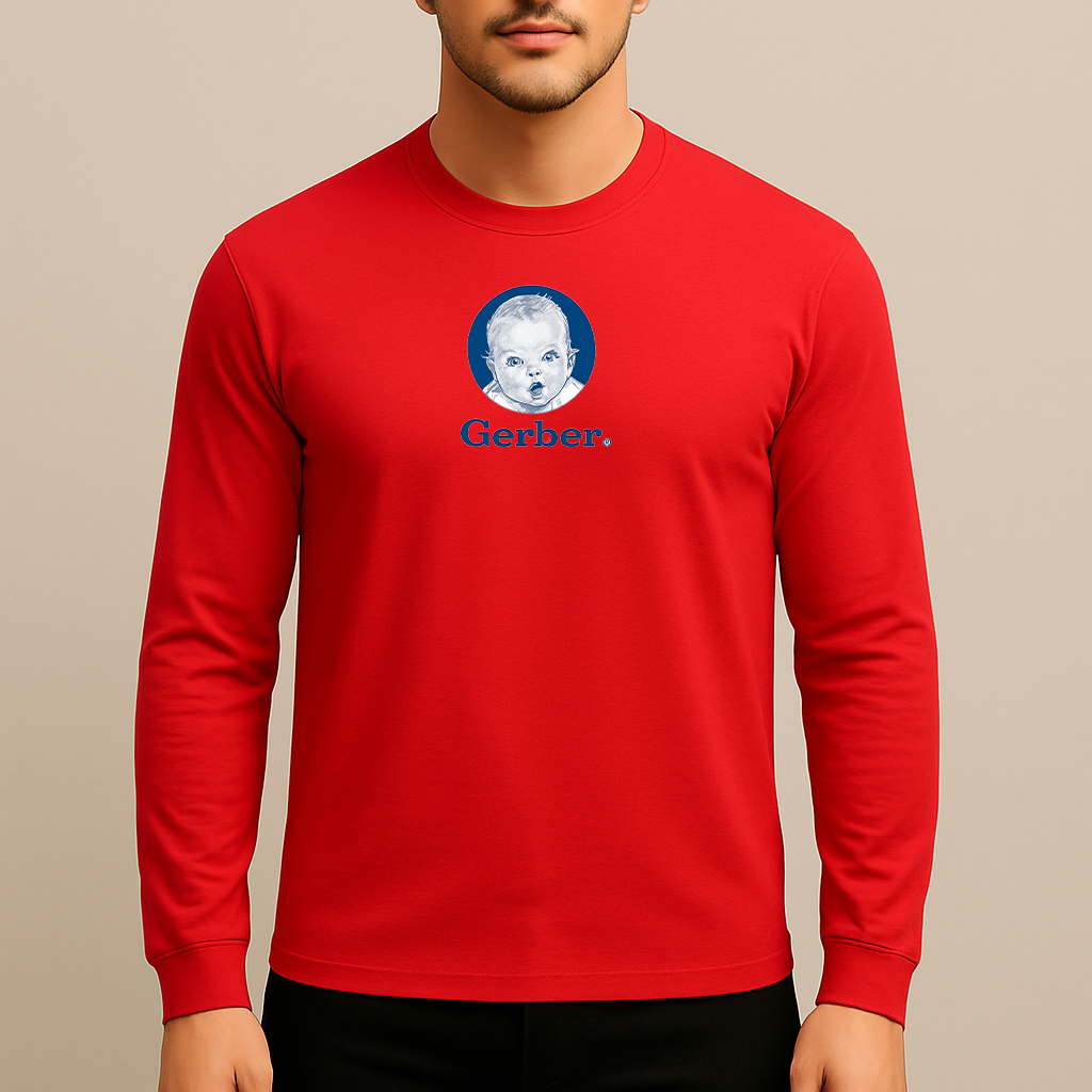 Men's Gerber Life Insurance Logo Long Sleeve T-Shirt