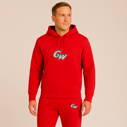 Men's George Washington Colonials Logo Hoodie Joggers Set