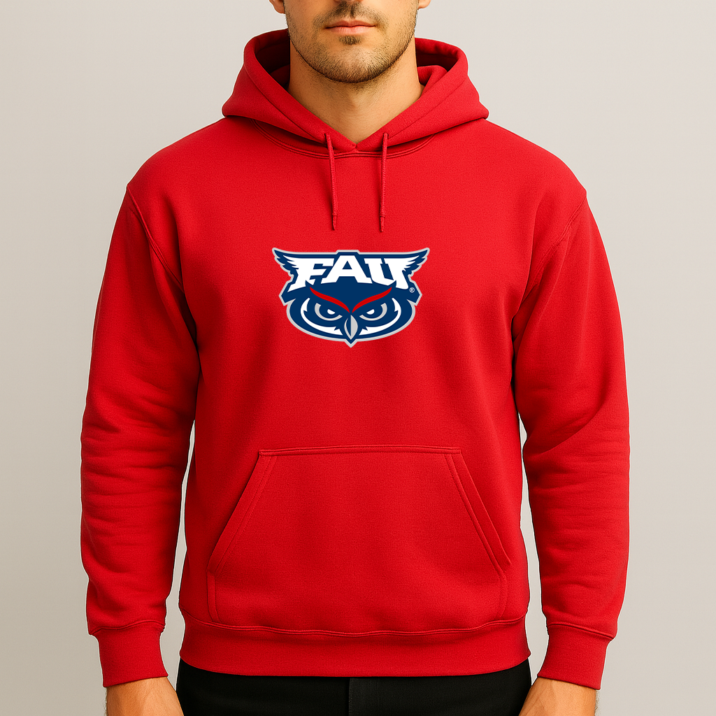 Men's Florida Atlantic Owls Logo Pullover Hoodie
