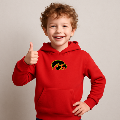 Youth Iowa Hawkeyes Logo Pullover Hoodie