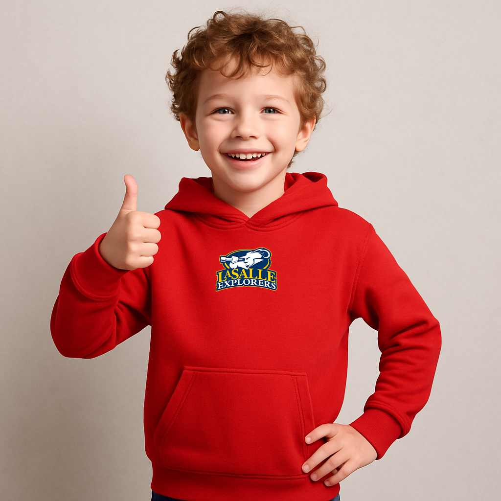 Youth La Salle Explorers Logo Pullover Hoodie