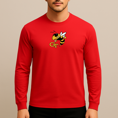 Men's Georgia Tech Yellow Jackets Logo Long Sleeve T-Shirt