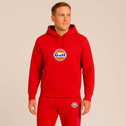 Men's Gulf Oil Logo Hoodie Joggers Set
