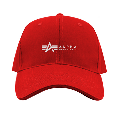 Alpha Industries Logo  Dad Baseball Cap Hat