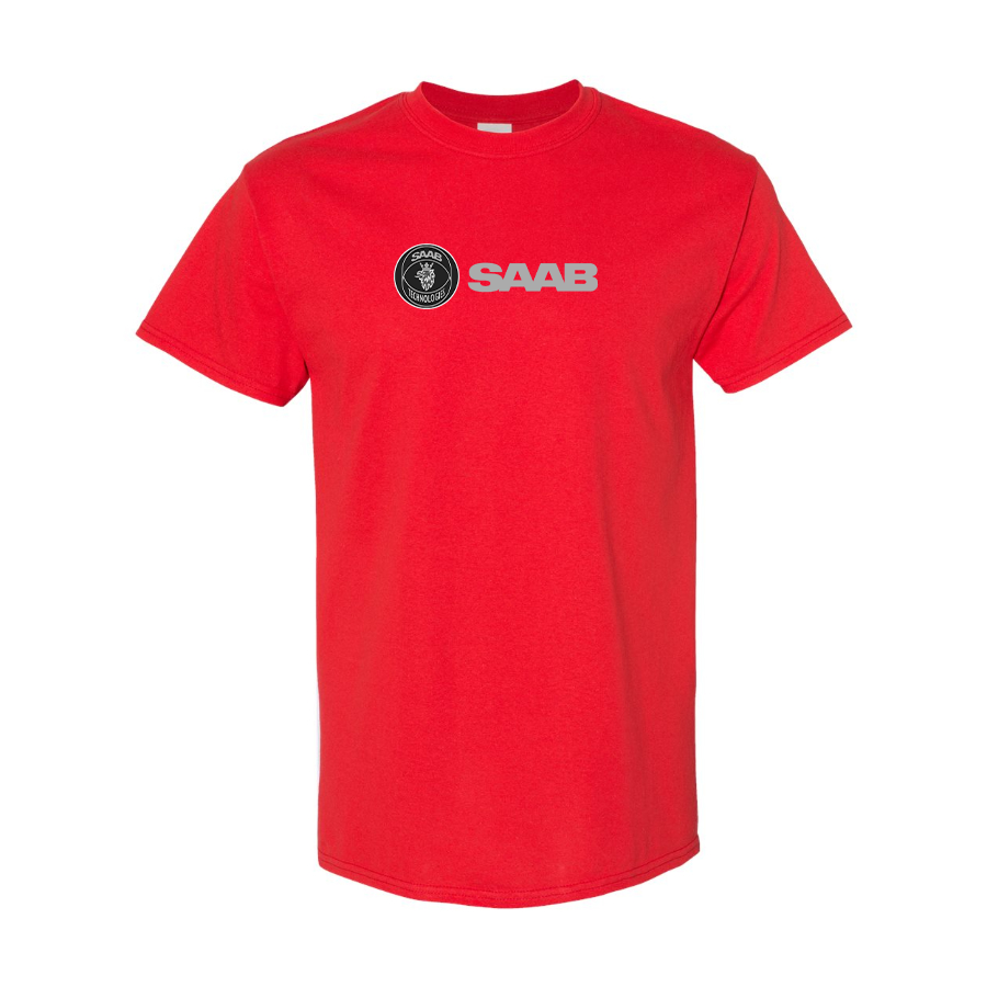 Men's Saab Logo Cotton T-Shirt