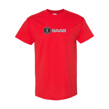 Men's Saab Logo Cotton T-Shirt