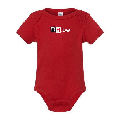 DH Derniere Heurev  Logo  Baby Onesie Romper