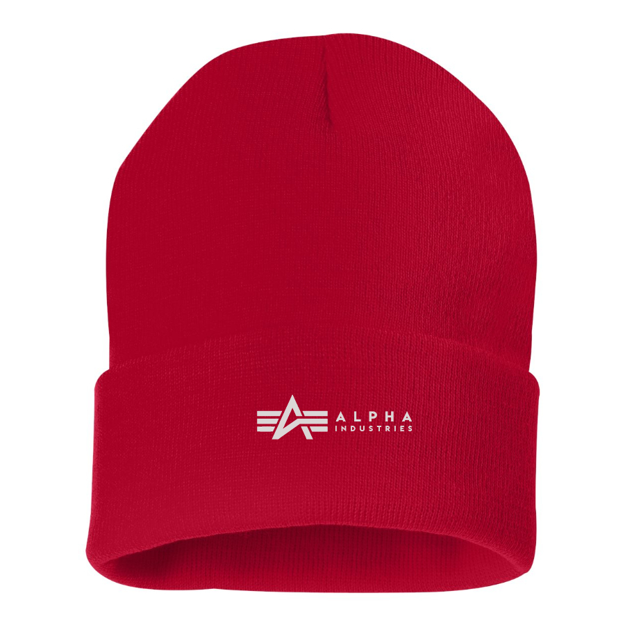 Alpha Industries Logo Beanie Hat