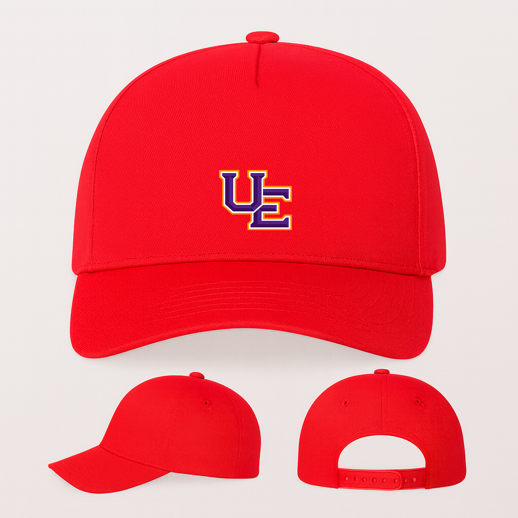 Evansville Purple Aces Logo Five Panel Twill Snapback Cap