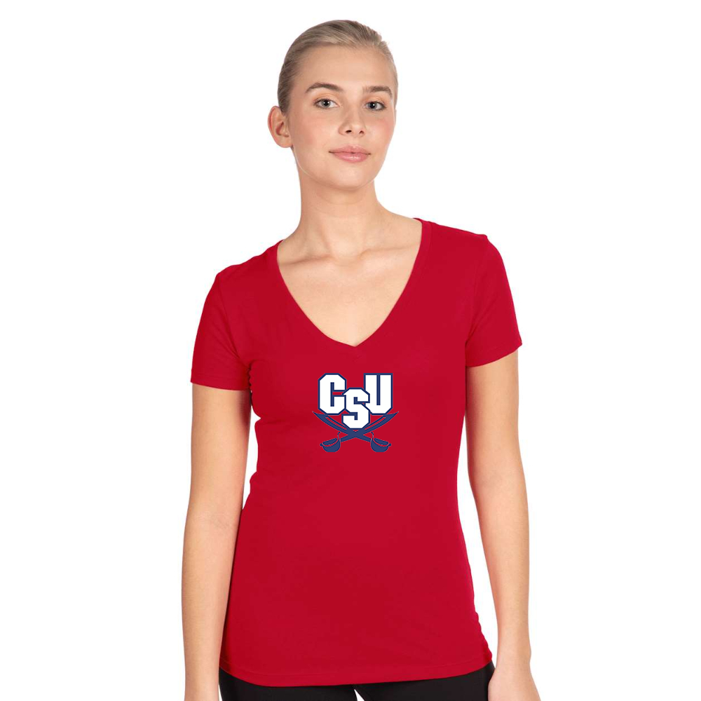 Women's CSU Buccaneers   Next Level V-Neck T-Shirt