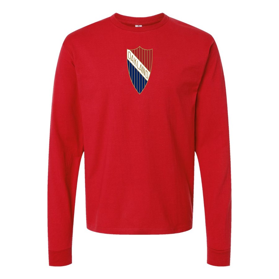 Youth Oakland Logo Cotton Long Sleeve T-Shirt