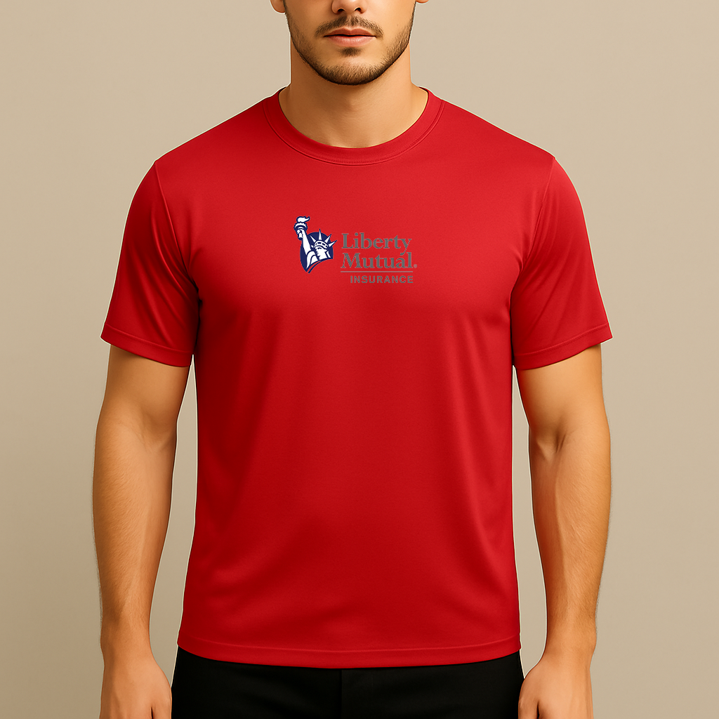 Men's Liberty Mutual Insurance Logo Polyester T-Shirt