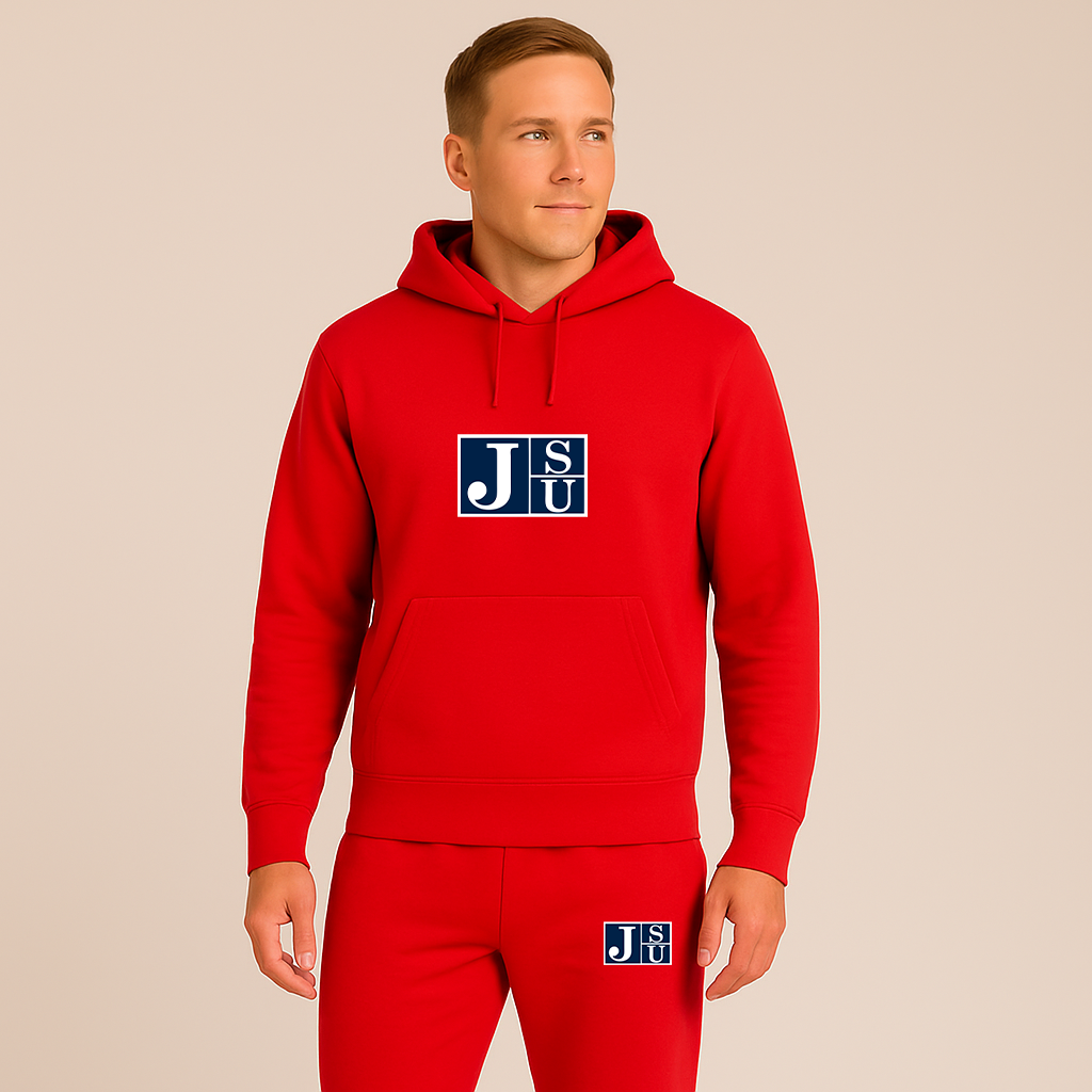 Men's Jackson State Tigers Logo Hoodie Joggers Set