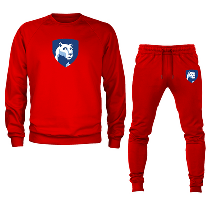 Men's Penn State Symbol Crewneck Sweatshirt Joggers Suit
