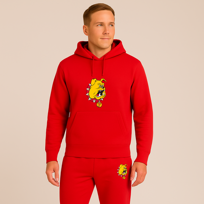 Men's Ferris State Bulldogs Logo Hoodie Joggers Set