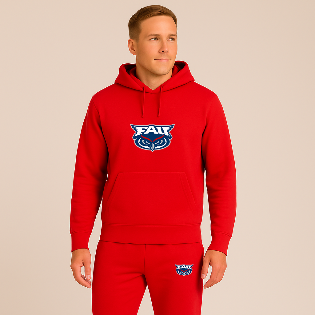 Men's Florida Atlantic Owls Logo Hoodie Joggers Set