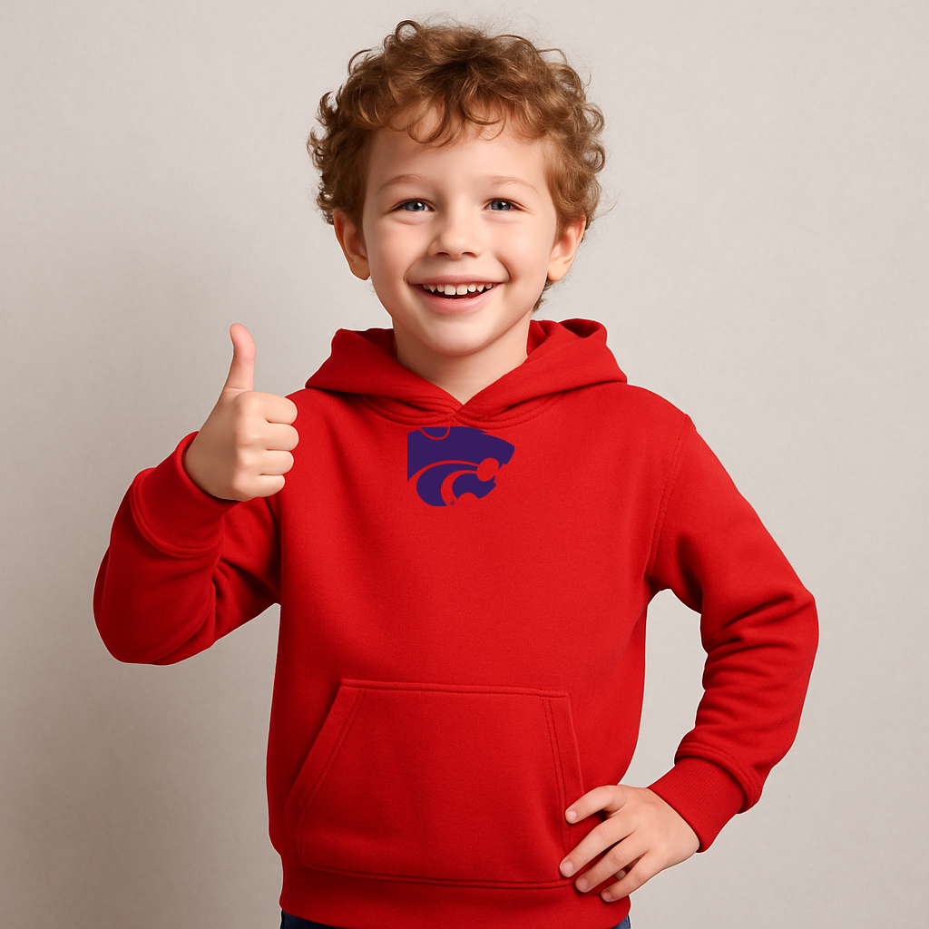 Youth Kansas State Wildcats Logo Pullover Hoodie