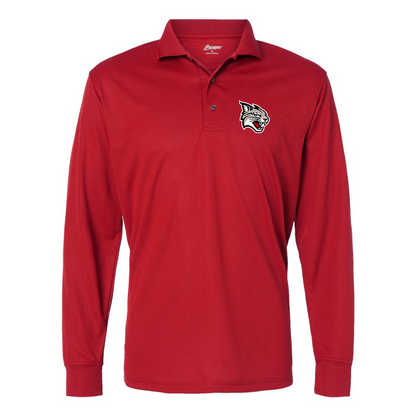 Men's  Davidson Wildcats Paragon Prescott Long Sleeve Polo