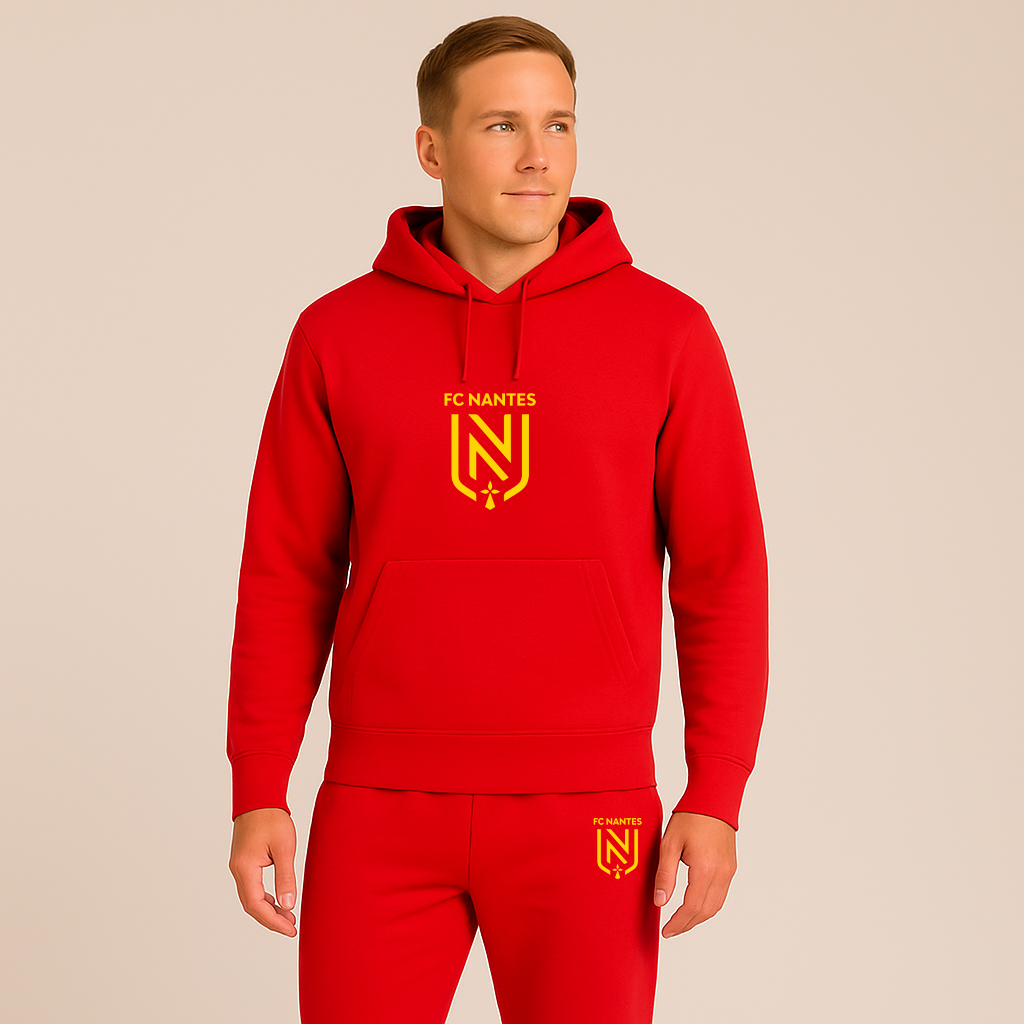 Men's FC Nantes Soccer Logo Hoodie Joggers Set