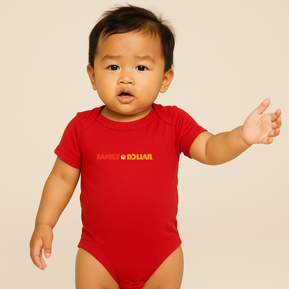 Family Dollar Logo Baby Romper Onesie