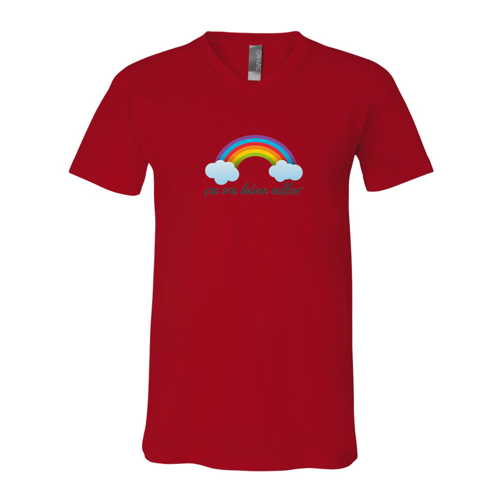 Ça va bien aller BELLA  CANVAS - Jersey V-Neck T-Shirt