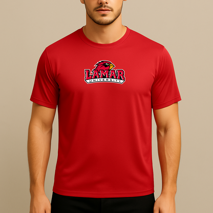 Men's Lamar Cardinals Logo Polyester T-Shirt