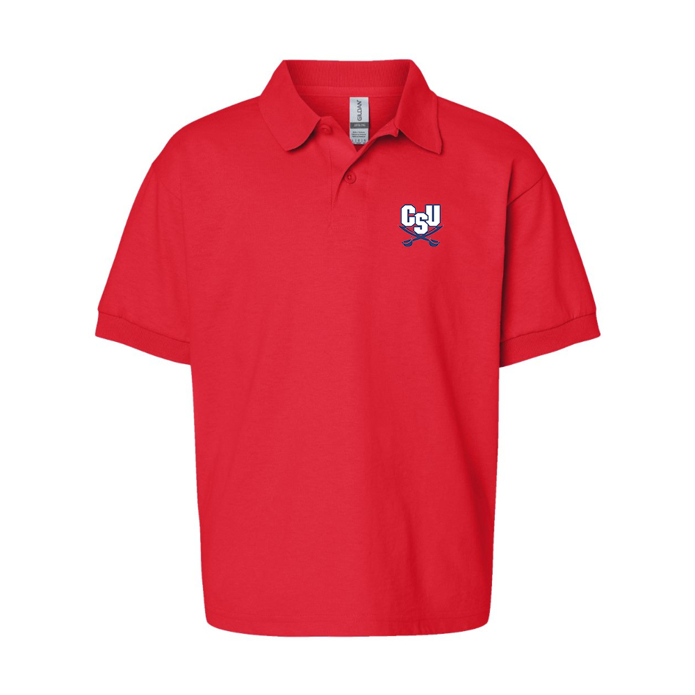 Youth  CSU Buccaneers   Gildan Dry Blend Jersey Polo