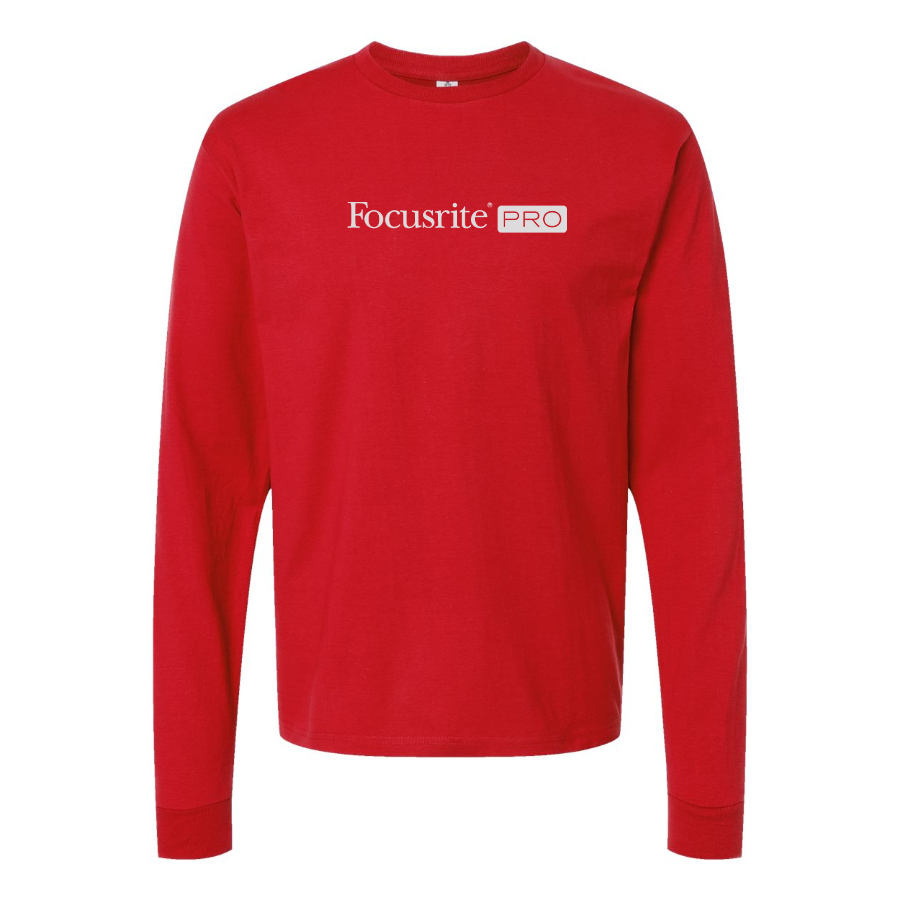 Men's Focusrite Logo Cotton Long Sleeve T-Shirt