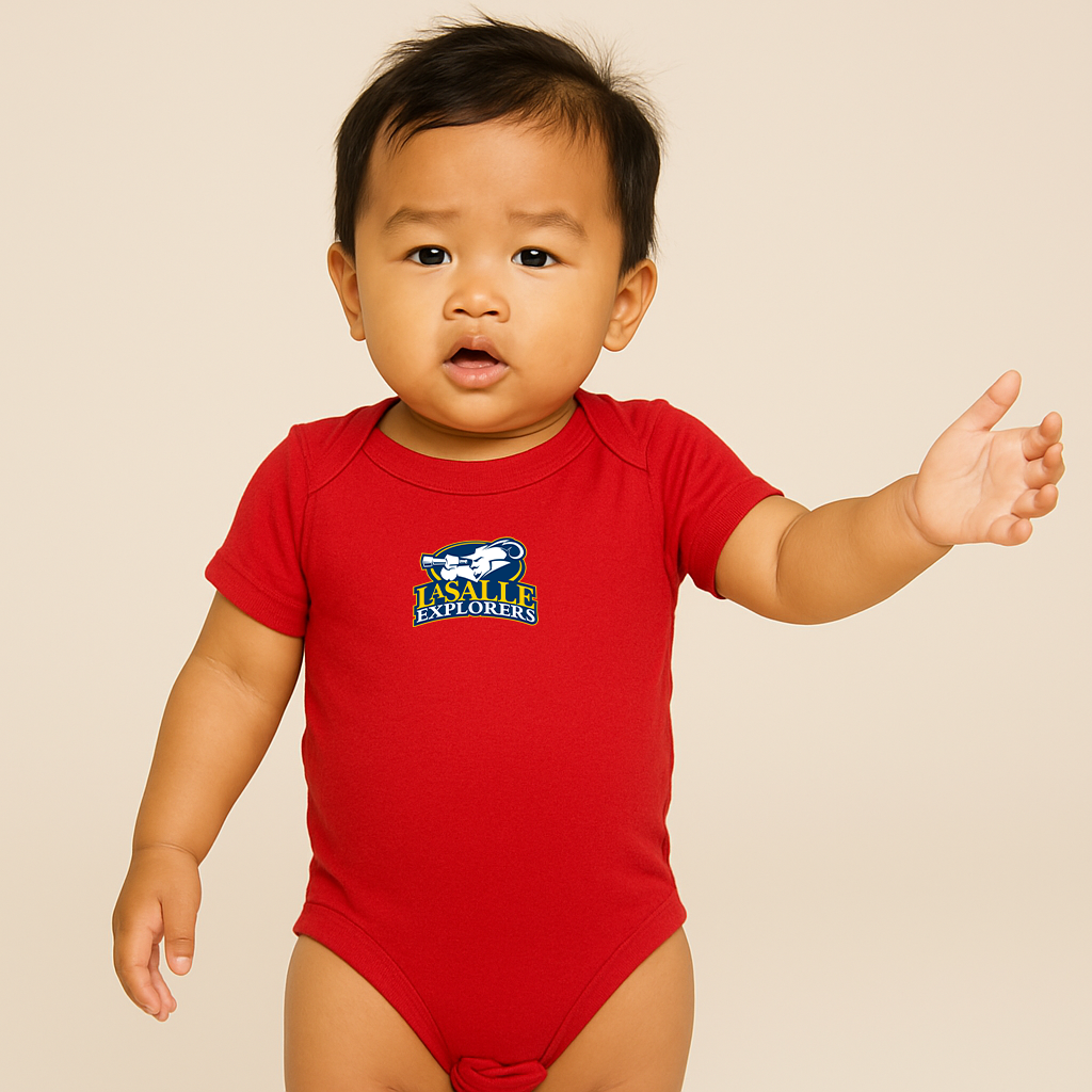 La Salle Explorers Logo Baby Romper Onesie