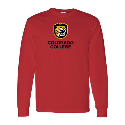 Men's  Colorado College Tigers Gildan Heavy Cotton Long Sleeve T-Shirt
