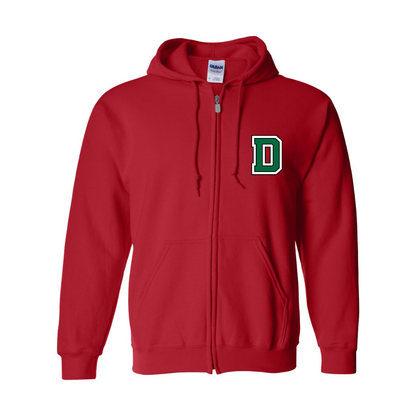 Men's Dartmouth Big Green  Gildan  Heavy Blend Full Zip Hooded Sweatshirt