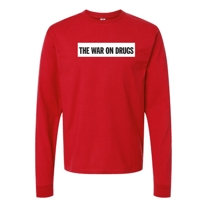 Men's The War on Drugs Logo Cotton Long Sleeve T-Shirt