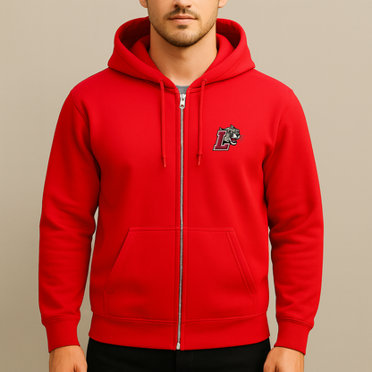 Men's Lafayette Leopards Logo Zipper Hoodie