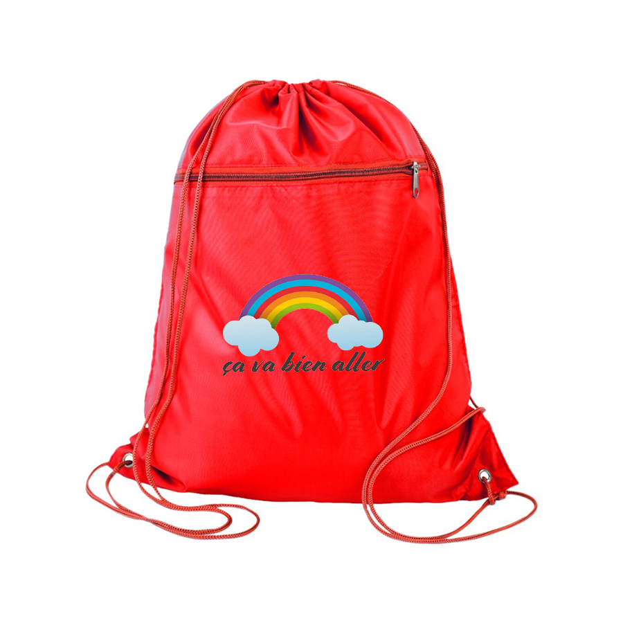 Ça va bien aller Q-Tees - Polyester Cinchpack