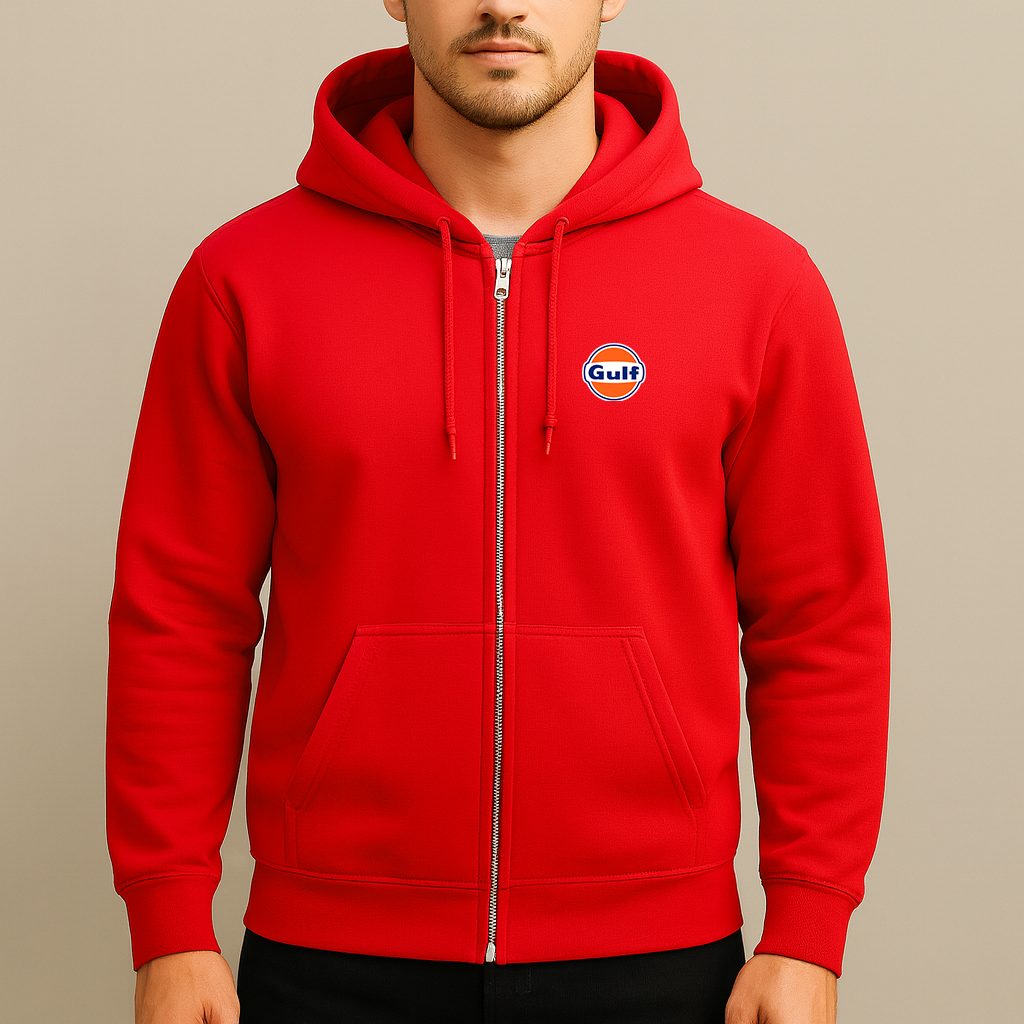 Men's Gulf Oil Logo Zipper Hoodie