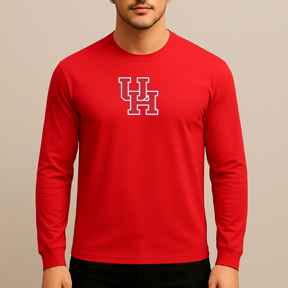 Men's Houston Cougars Logo Long Sleeve T-Shirt