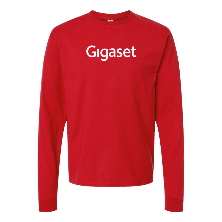 Men's Gigaset Logo Cotton Long Sleeve T-Shirt