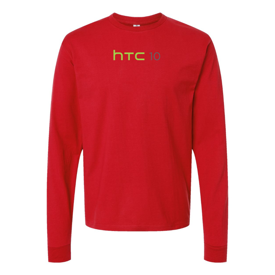 Men's HTC 10 Logo Cotton Long Sleeve T-Shirt