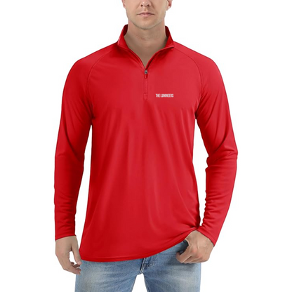 Men's The Lumineers Lightweight Quarter-Zip Athletic Shirt Long Sleeve Performance Wear
