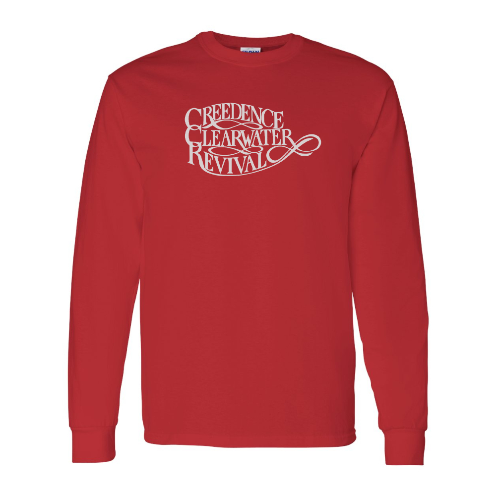 Men's Creedence Clearwater Revival Gildan Heavy Cotton Long Sleeve T-Shirt