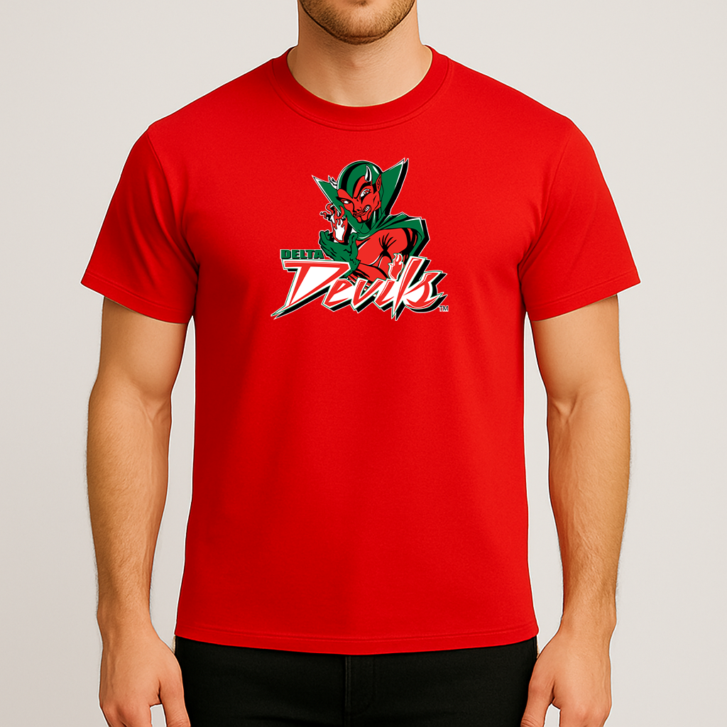 Men's MVSU Delta Devils Logo Cotton T-Shirt