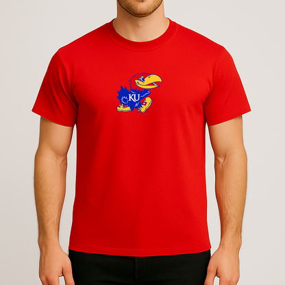 Men's Kansas Jayhawks Logo Cotton T-Shirt