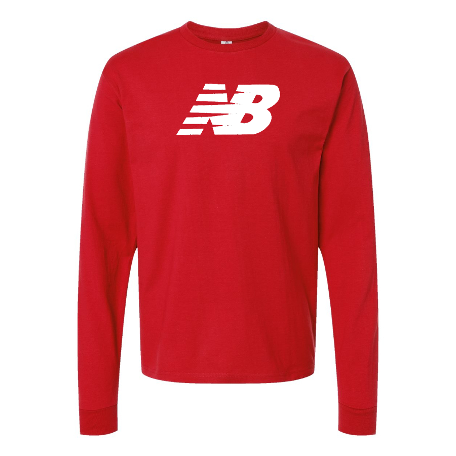 Men's New Balance Logo  Cotton Long Sleeve T-Shirt