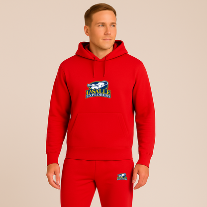 Men's La Salle Explorers Logo Hoodie Joggers Set