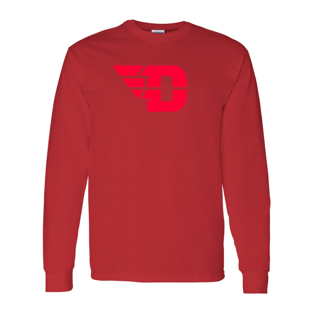 Men's Dayton Flyers Gildan Heavy Cotton Long Sleeve T-Shirt